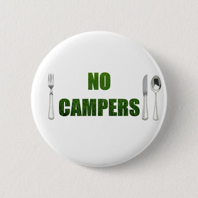 Kein Camper-Knopf Button (Vorderseite)