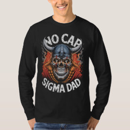 Kein Cap Sigma Dad Wikinger-Schädel-T-Shirt für Vä T-Shirt
