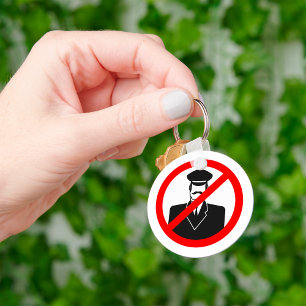 Kein Chauffeur erlaubt Symbol Lustige Warnung Schlüsselanhänger