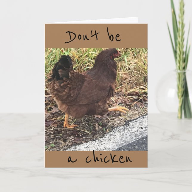 KEIN CHICKEN **50** IST NICHT SO SCHLECHT! KARTE (Vorderseite)