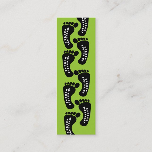 Kein CO2-Fußdruck Mini Visitenkarte (Vorderseite)