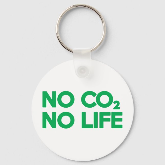 KEIN CO2 KEIN LEBEN SCHLÜSSELANHÄNGER (Vorderseite)