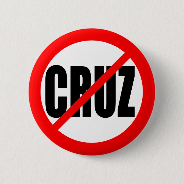 "KEIN CRUZ" 2,25 Zoll Button (Vorderseite)
