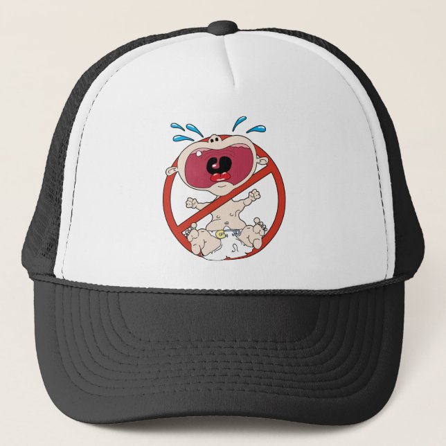Kein Cry Babys Hut Truckerkappe (Vorderseite)