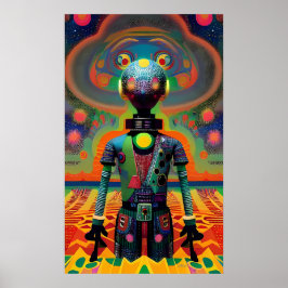 Kein Dampf für Cyborg Willie Ken Gage Art Poster