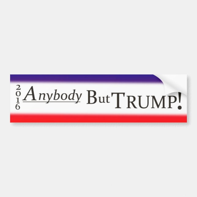 Kein Donald- TrumpAutoaufkleber Autoaufkleber (Vorne)