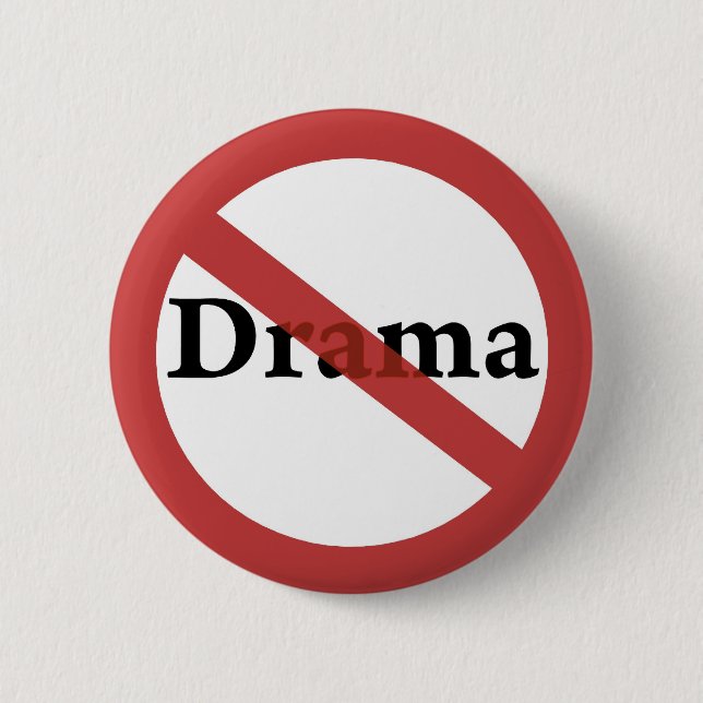 Kein Drama erlaubt! Button (Vorderseite)