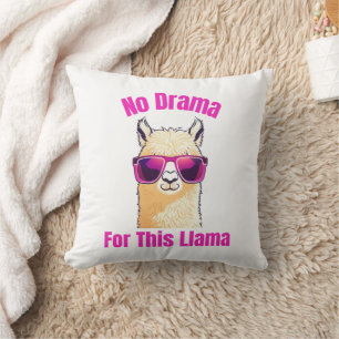 Kein Drama für diesen Llama - Funny Llama Kissen