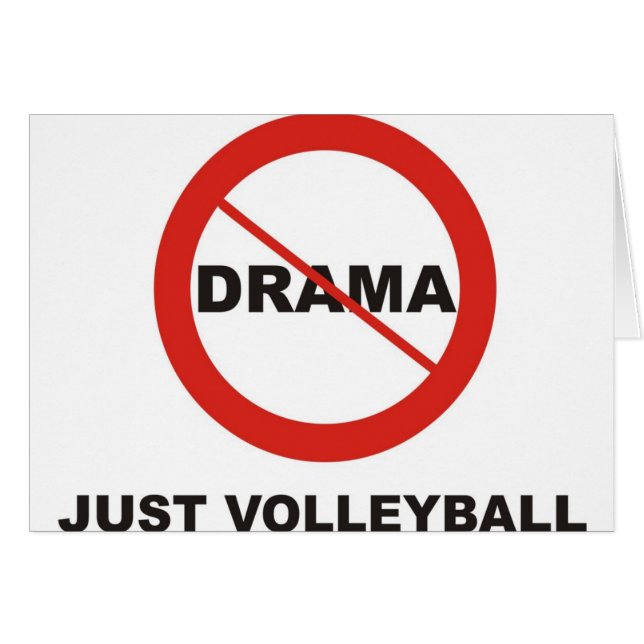 Kein Drama-gerade Volleyball (Vorderseite (Horizontal))