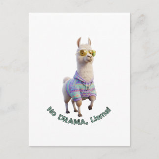 Kein Drama, Lama! – Chilliger lustiger Lama Postkarte