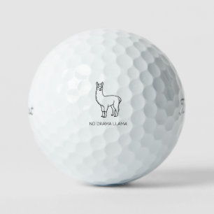 'Kein Drama Lama' Lustiges Lama-Design mit Humor Golfball