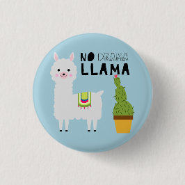 Kein Drama Lama niedlich Fiesta succulents cactus  Button