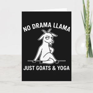 Kein Drama Lama Nur Ziegen Und Yoga Lustiges Tier Karte