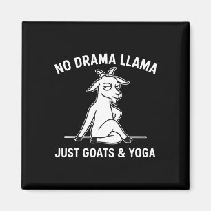 Kein Drama Lama Nur Ziegen Und Yoga Lustiges Tier Magnet