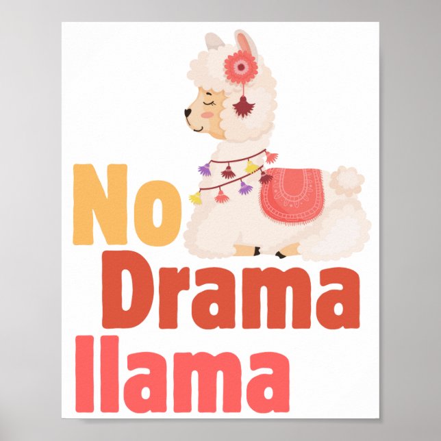 kein Drama-Lama-Poster Poster (Vorne)