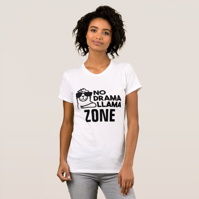 Kein Drama-Lama-Zonen-Shirt T-Shirt (Vorne ganz)