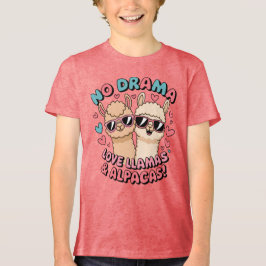 Kein Drama, Liebe Llamas & Alpacas! Tri-Blend Shirt