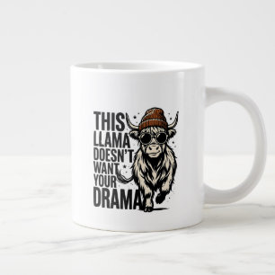 kein Drama, nur ein Lama-Becher Jumbo-Tasse