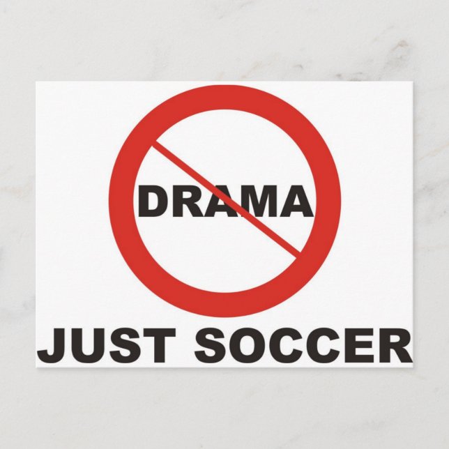Kein Drama nur Fußball Postkarte (Vorderseite)