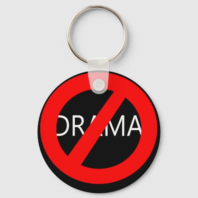 Kein Drama Schlüsselanhänger - Dunkel (Vorderseite)