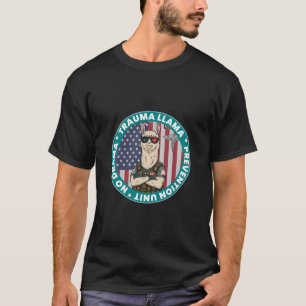 Kein Drama Trauma Llama Nurse Funny EMS Geschenk T-Shirt