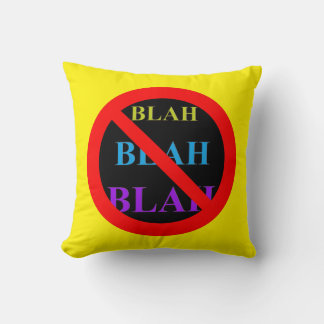 Kein Eintrag Blah Blah Blah Throw Kissen