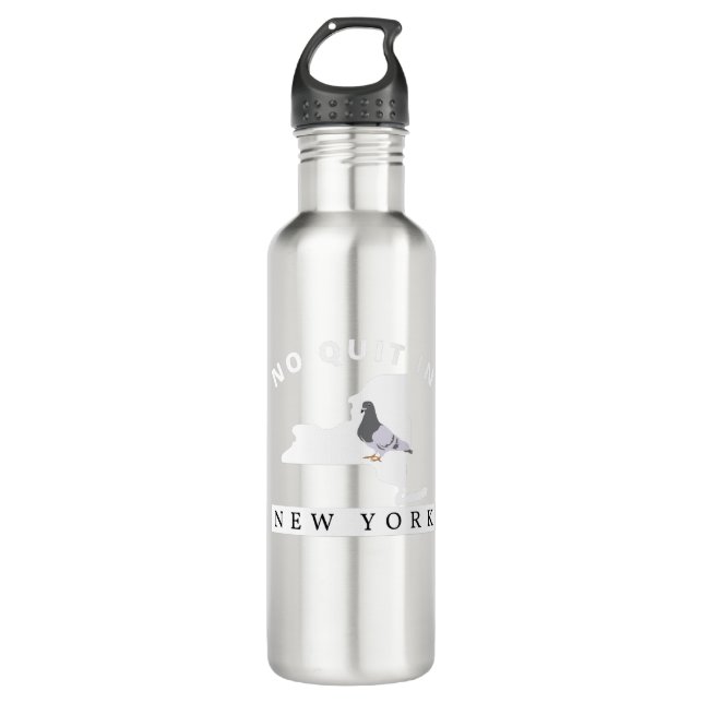 Kein Ende in New York Edelstahlflasche (Vorderseite)