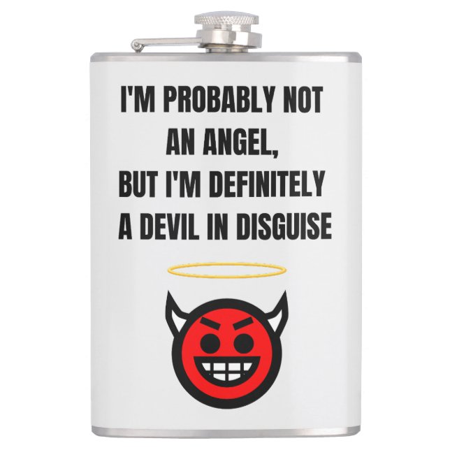 Kein Engel Flachmann (Vorderseite)