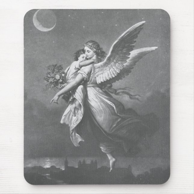 "Kein Engel war auf der grünen Erde." Mousepad (Vorne)