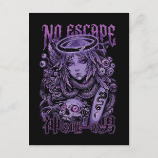 Kein Entrinnen Cyber Goth Engel Postkarte