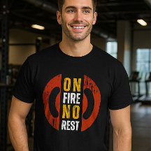 Kein Erholung Motivierend Fitnessraum T - Shirt | 