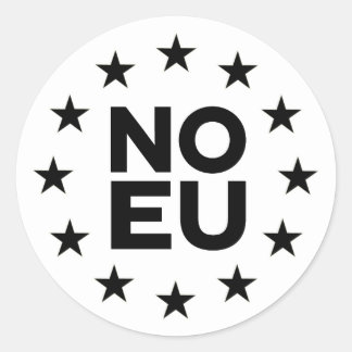Kein EU v2-Aufkleber Runder Aufkleber