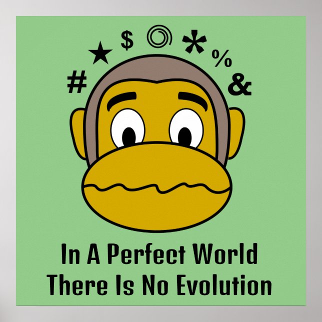 Kein Evolution-Affe-motivierend Poster (Vorne)