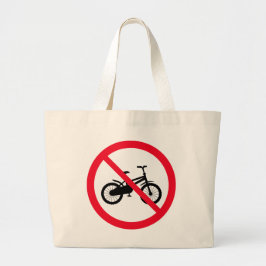 Kein Fahrradzeichen verboten | Jumbo Tote Bag Jumbo Stoffbeutel