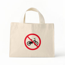 Kein Fahrradzeichen verboten | Tiny Tote Bag