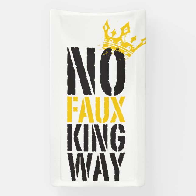 kein falscher König Weg Banner (Vertikal)