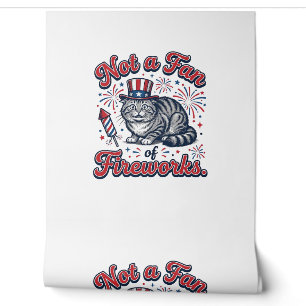 Kein Fan von Feuerwerk erschrockenes Katzenshirt ( Tapete