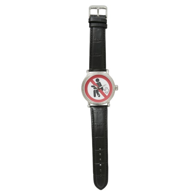 KEIN Farnzeichen ⚠ Funny Thai Toilet ⚠ Armbanduhr (Flach)