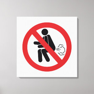 KEIN Farnzeichen ⚠ Funny Thai Toilet ⚠ Leinwanddruck