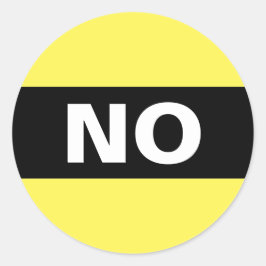 Kein fett einfach, klar, schwarz und weiß runder aufkleber