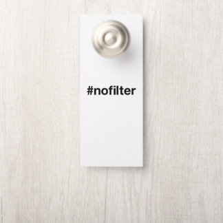 Kein Filter Türanhänger