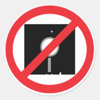 Kein Floppies-Sticker