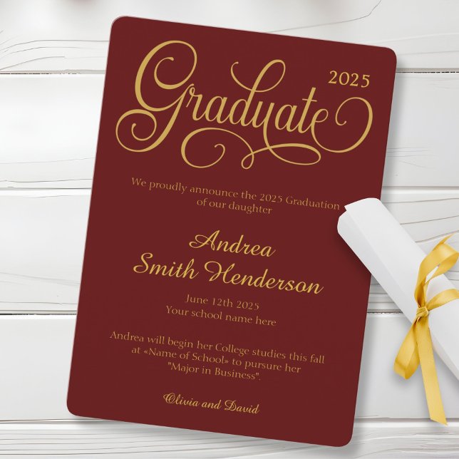 Kein Foto Eleganter Typografie-Abschluss Ankündigung (Von Creator hochgeladen)