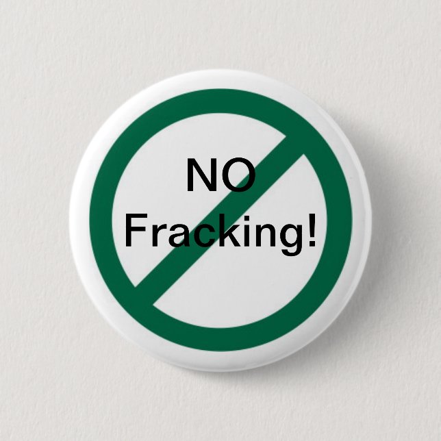 Kein Fracking Button (Vorderseite)
