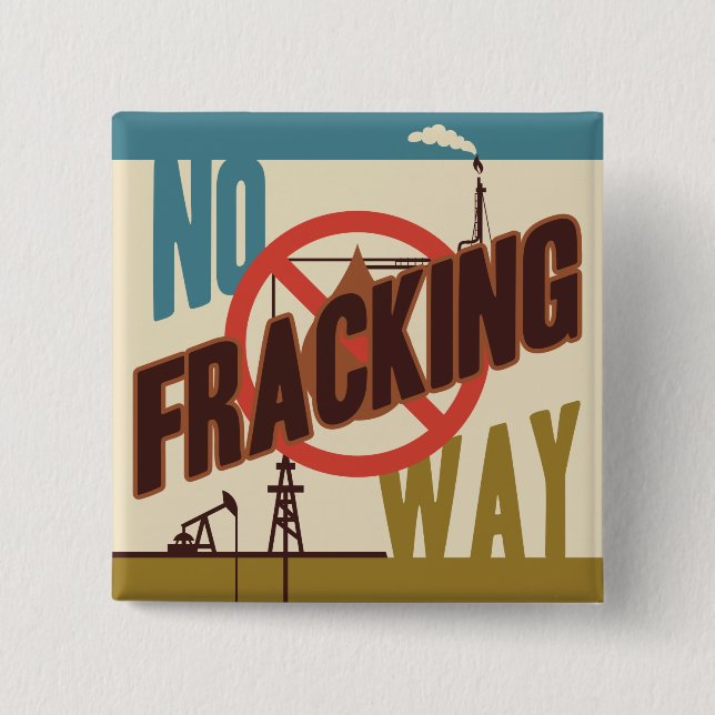 Kein Fracking Button (Vorderseite)