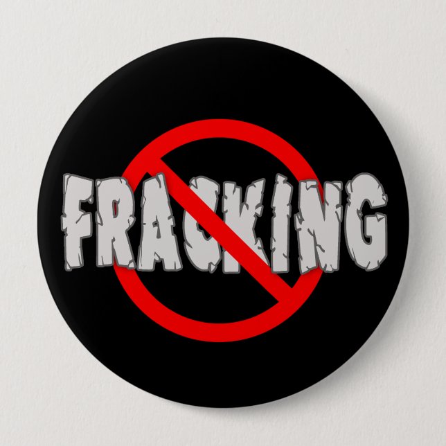 KEIN FRACKING! Ende Fracking Button (Vorderseite)