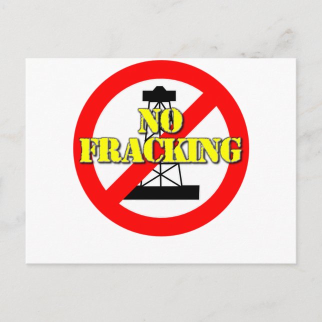 Kein Fracking für Großbritannien 2 Postkarte (Vorderseite)