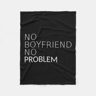 Kein Freund kein Problem Funny Sarcastic Geschenk Fleecedecke