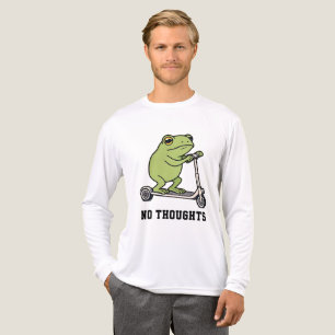 Kein Gedanken Frosch Scooter Lustiges Meme Tri-Blend Shirt