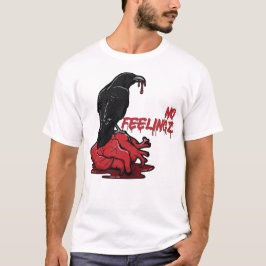Kein Gefühl Bird Red Heart T-Shirt